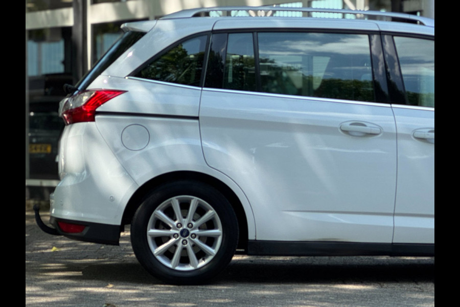 Ford Grand C-Max 1.0 Titanium 7 zits PANO Leer Facelift Vol Dealer onderhouden