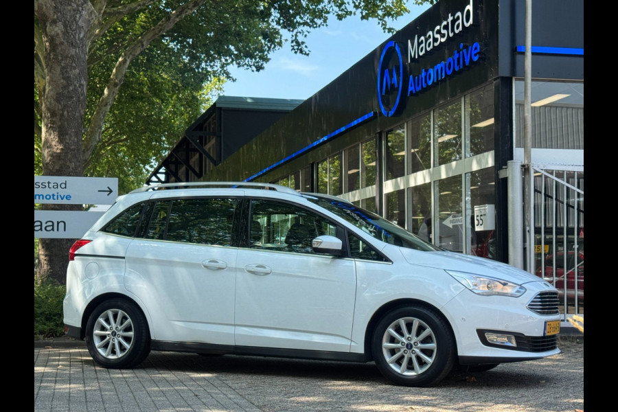 Ford Grand C-Max 1.0 Titanium 7 zits PANO Leer Facelift Vol Dealer onderhouden
