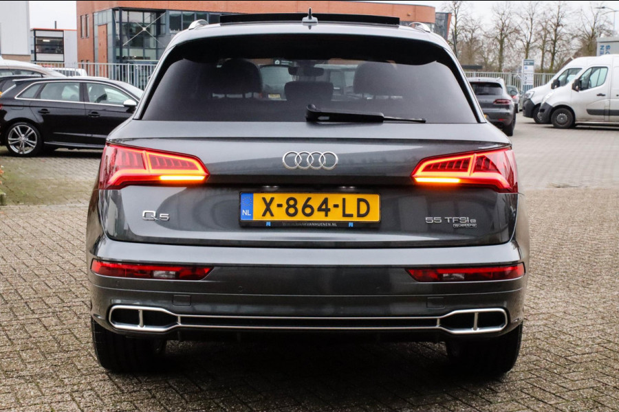 Audi Q5 55 TFSI e Quattro Competition Pro Line S S-Line 367pk Automaat! 1e|DLR|Panoramadak|Virtual Cockpit|LED Matrix|ACC|Black|21