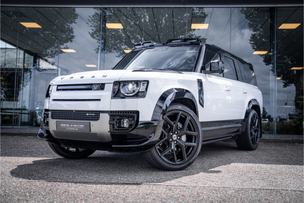 Land Rover Defender 130 3.0 P400 130 X-Dynamic SE 8-p ** Panodak ** Trekhaak ** Meridian ** Treeplanken ** URBAN ** Memory ** 23 inch ** Ventilatie