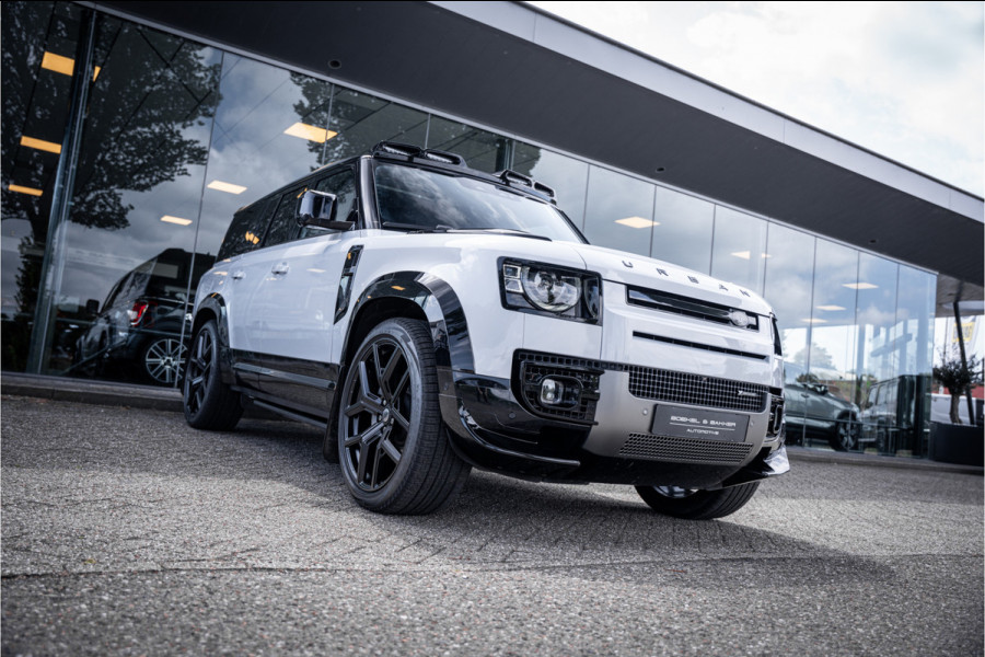 Land Rover Defender 130 3.0 P400 130 X-Dynamic SE 8-p ** Panodak ** Trekhaak ** Meridian ** Treeplanken ** URBAN ** Memory ** 23 inch ** Ventilatie