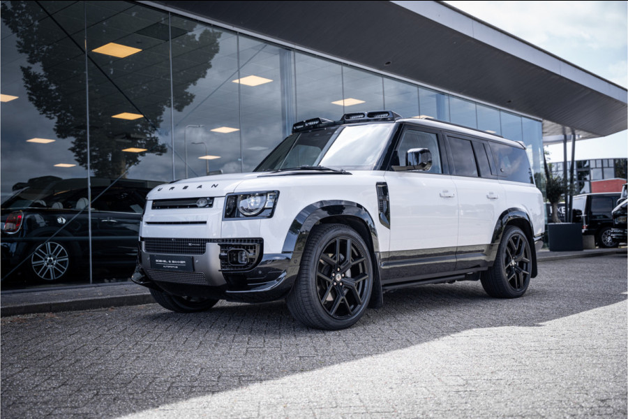 Land Rover Defender 130 3.0 P400 130 X-Dynamic SE 8-p ** Panodak ** Trekhaak ** Meridian ** Treeplanken ** URBAN ** Memory ** 23 inch ** Ventilatie