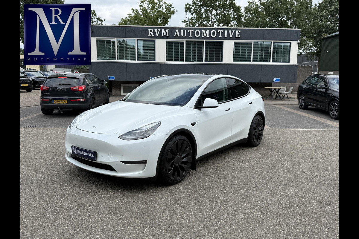 Tesla Model Y Performance AWD 75 kWh 21 INCH TURBINE VELGEN | TESLA GARANTIE T/M 01-2028 OF 80.000 KM | ACCU & AANDRIJFLIJN GARANTIE T/M 01-2032 OF 192.000 KM | ALL IN RIJKLAAR PRIJS |