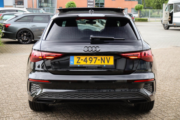 Audi A3 Sportback 40 TFSI e PHEV S Edition S-line 204pk S-Tronic! 1e|DLR|Panoramadak|Virtual Cockpit|Kuipstoelen|LED Matrix|Black