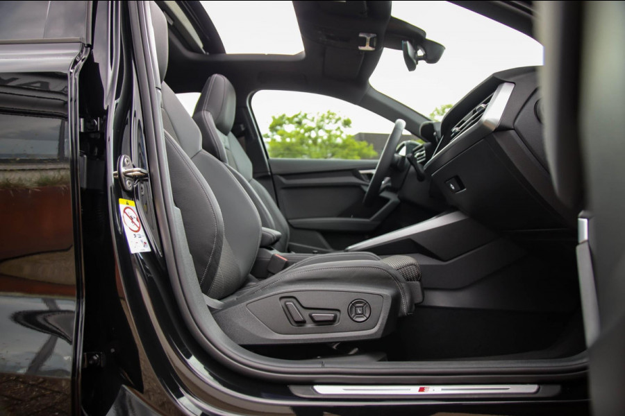 Audi A3 Sportback 40 TFSI e PHEV S Edition S-line 204pk S-Tronic! 1e|DLR|Panoramadak|Virtual Cockpit|Kuipstoelen|LED Matrix|Black