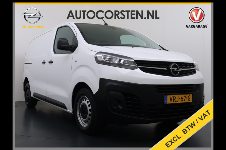 Opel Vivaro 2.0CDTI 145pk L2H1 3-Pers. Trekhaak Euro 6 Navi Apple Carplay Android Auto Airco Cruise Control Pdc Edition Regen-Lichtsensor Betonplex Vloer Wandbetimmering Schuifdeur 2.500KG Trekgewicht Origineel Nederlandse Bus