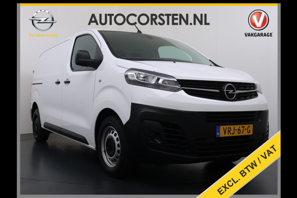 Opel Vivaro 2.0CDTI 145pk L2H1 3-Pers. Trekhaak Euro 6 Navi Apple Carplay Android Auto Airco Cruise Control Pdc Edition Regen-Lichtsensor Betonplex Vloer Wandbetimmering Schuifdeur 2.500KG Trekgewicht Origineel Nederlandse Bus