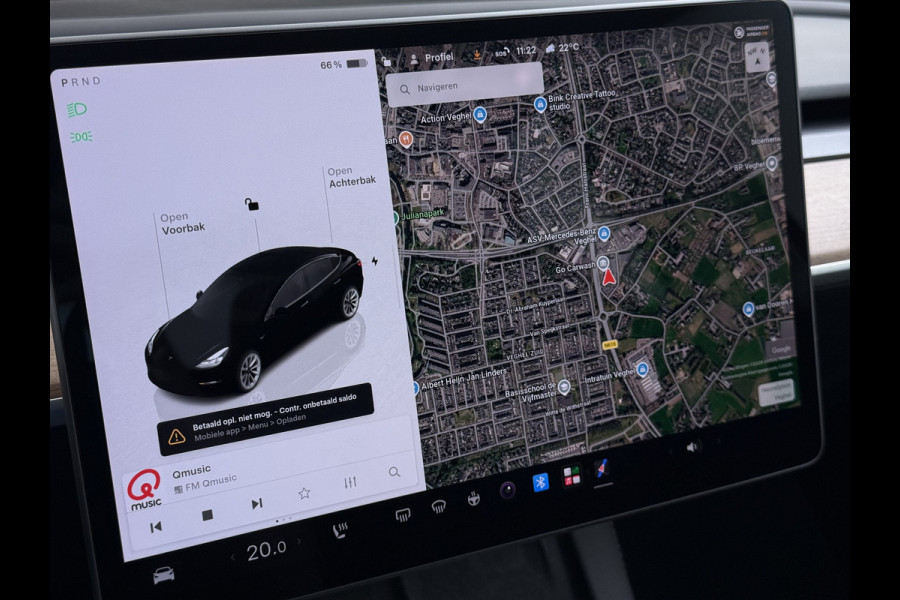 Tesla Model 3 Standard RWD Plus 60kWh Warmtepomp LFP-Accu SOH 93% AMD Ryzen™ ­Stuur+Stoelverwarming Navi Camera's Leder Adap.Cruise Elek.Achte Premium Luidsprekers Lmv 19" Led Panoramadak Google Maps® Elek.Stoelen+Memory 1e Eigenaar Origineel Nederlandse Auto