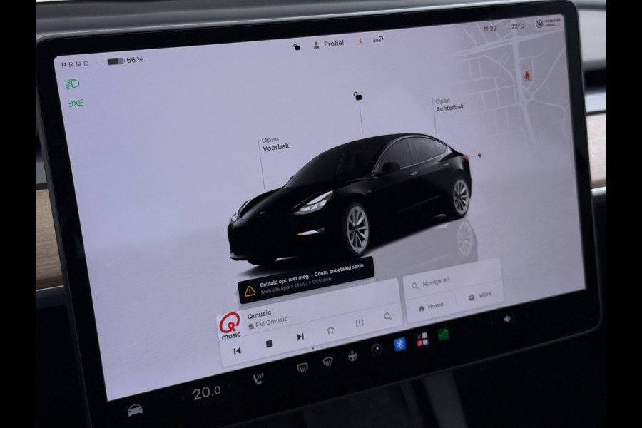 Tesla Model 3 Standard RWD Plus 60kWh Warmtepomp LFP-Accu SOH 93% AMD Ryzen™ ­Stuur+Stoelverwarming Navi Camera's Leder Adap.Cruise Elek.Achte Premium Luidsprekers Lmv 19" Led Panoramadak Google Maps® Elek.Stoelen+Memory 1e Eigenaar Origineel Nederlandse Auto