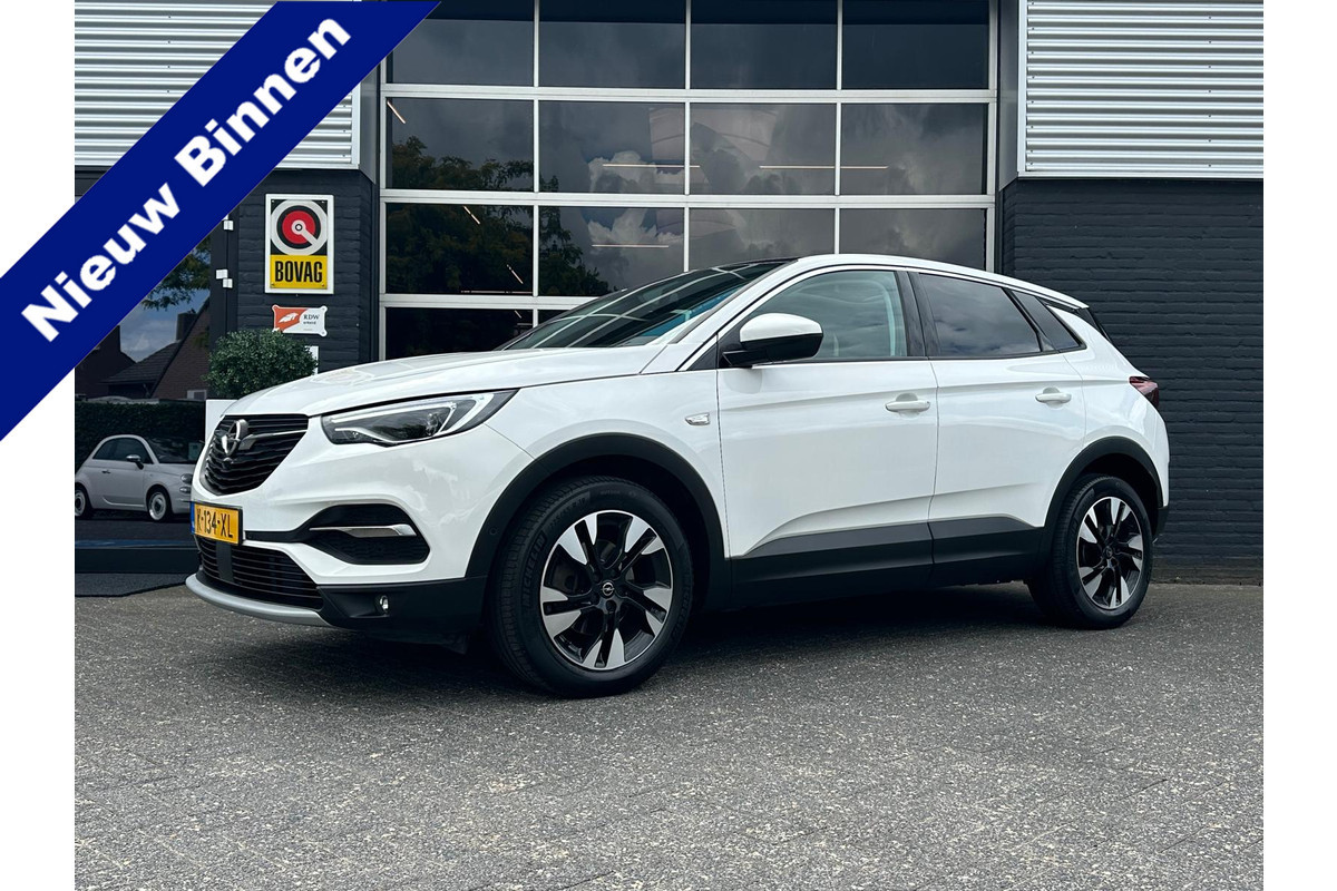 Opel Grandland X 1.2 Turbo Elegance, Automaat, Bluetooth, CarPlay, Camera, Cruise, Trekhaak, Lane, Navi, PDC, NAP