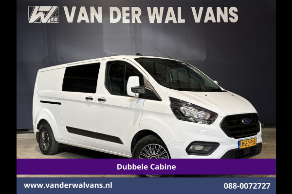 Ford Transit Custom 2.0 TDCI 131pk L2H1 Dubbele Cabine Euro6 Airco | 6-Zits | Cruisecontrol | 2550kg Trekhaak Verwarmde voorruit, Parkeersensoren