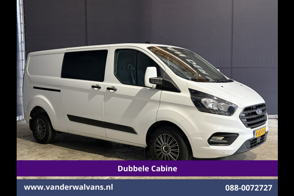 Ford Transit Custom 2.0 TDCI 131pk L2H1 Dubbele Cabine Euro6 Airco | 6-Zits | Cruisecontrol | 2550kg Trekhaak Verwarmde voorruit, Parkeersensoren
