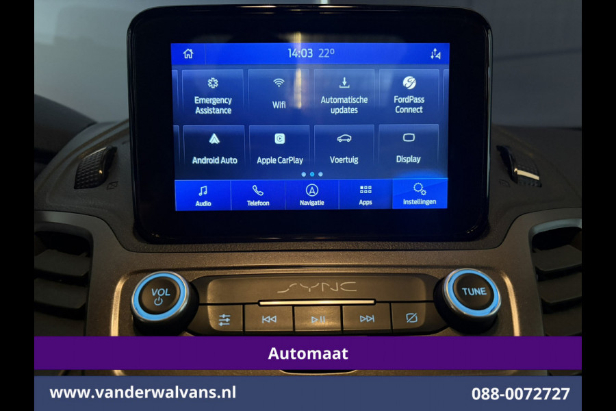 Ford Transit Connect 1.5 EcoBlue 120pk Automaat L2H1 Euro6 Airco | Navigatie | Camera | Apple Carplay | Cruisecontrol Android Auto, Stoelverwarming, Parkeersensoren, Verwarmde voorruit, Achterklep, 1500kg trekvermogen
