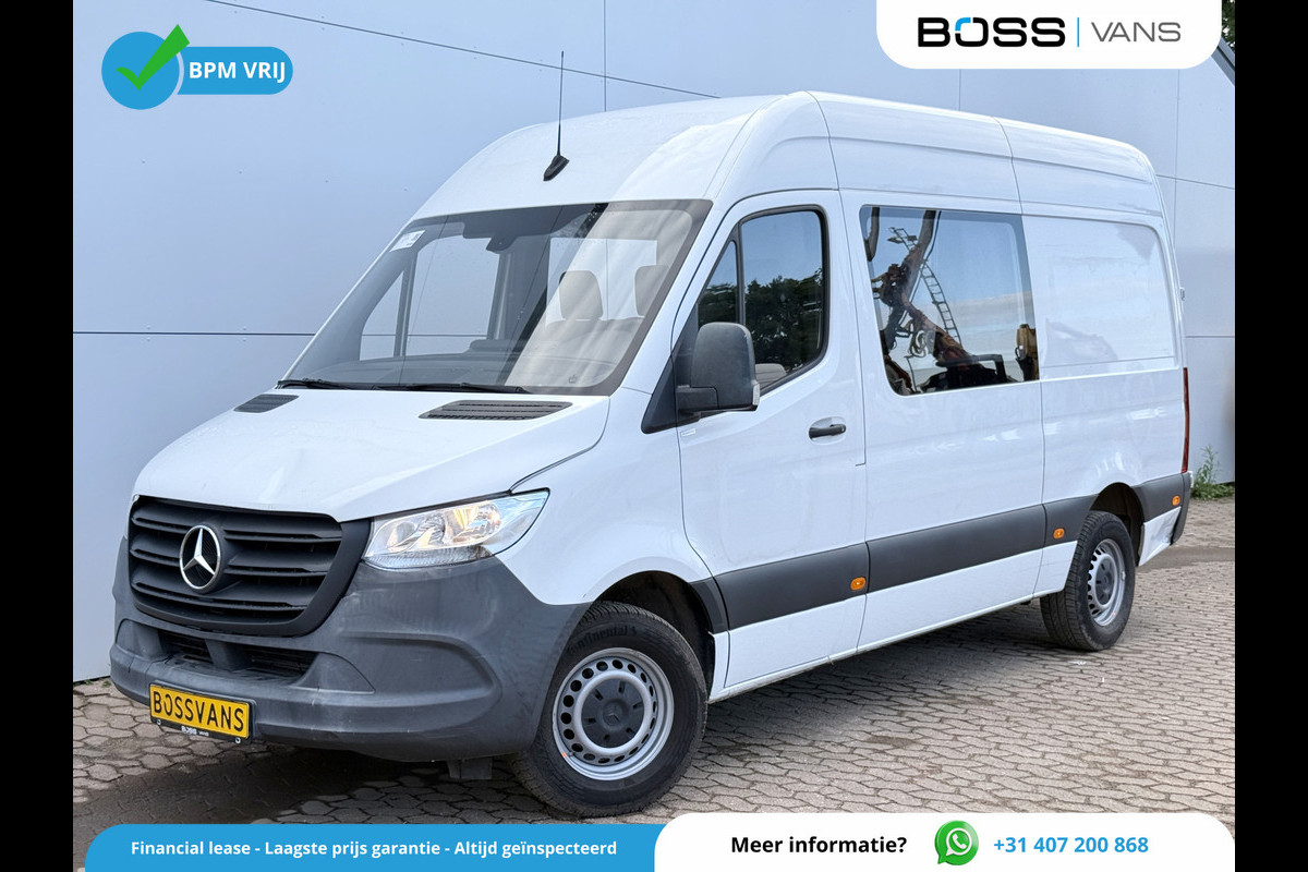 Mercedes-Benz Sprinter 314 2.2 CDI Automaat L2H2 Dubbele Cabine 7-persoons Climate Control Cruise Control Trekhaak Carplay Camera