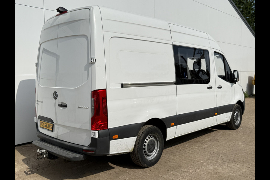 Mercedes-Benz Sprinter 314 2.2 CDI Automaat L2H2 Dubbele Cabine 7-persoons Climate Control Cruise Control Trekhaak Carplay Camera