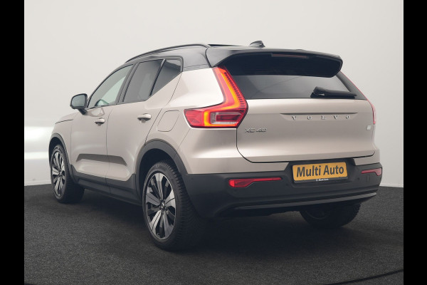 Volvo XC40 Ultimate Recharge Pure 69 kWh 231pk Dealer O.H. | Trekhaak Af Fabriek | Panodak | Adaptive Cruise | 360 Camera | Harman / Kardon | Sportstoelen Memory & Verwarmd | Warmtepomp | Keyless | Blis | Stuur Verwarmd | Google Assistent | DAB |