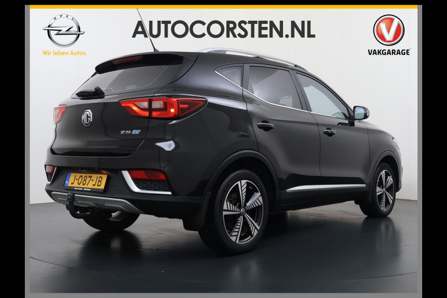 MG Mg Zs EV Luxury 45kWh SOH 92% Panorama-Schuifdak Leder+Verwrmd Trekhaak Adap.Cruise Camera Navi Apple Carplay Android Auto Elek.Stoel  Airco Privacy Glas Isofix DAB Lmv 17" Keyless 1e Eigenaar Dealeronderhouden