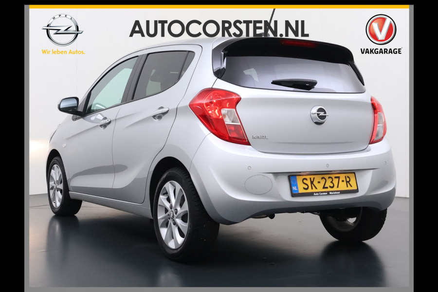 Opel KARL 1.0I 75PK 5Drs Ecc Navi* Apple Carplay Android Auto Pdc Stoel+Stuurverwarming Cruise Control Innovation Isofix Bluetooth Lmv Privacy Glas City Steer ESP Mistlampen Dealeronderhouden 1e Eigenaar Origineel Nederlandse Auto