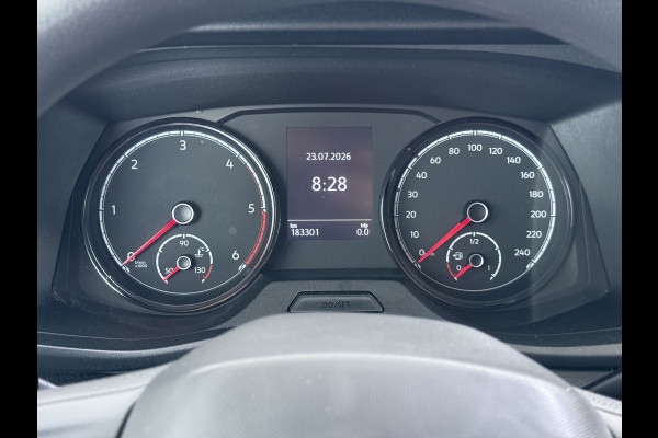 Volkswagen Transporter 2.0TDI Dubbele Cabine 6-Persoons L2H1 28 Navi* Apple Carplay Android Auto Airco Bluetooth Cruise Control Pdc Euro 6 Betonplex Vloer Wandbetimmering Achterdeuren 1e Eigenaar