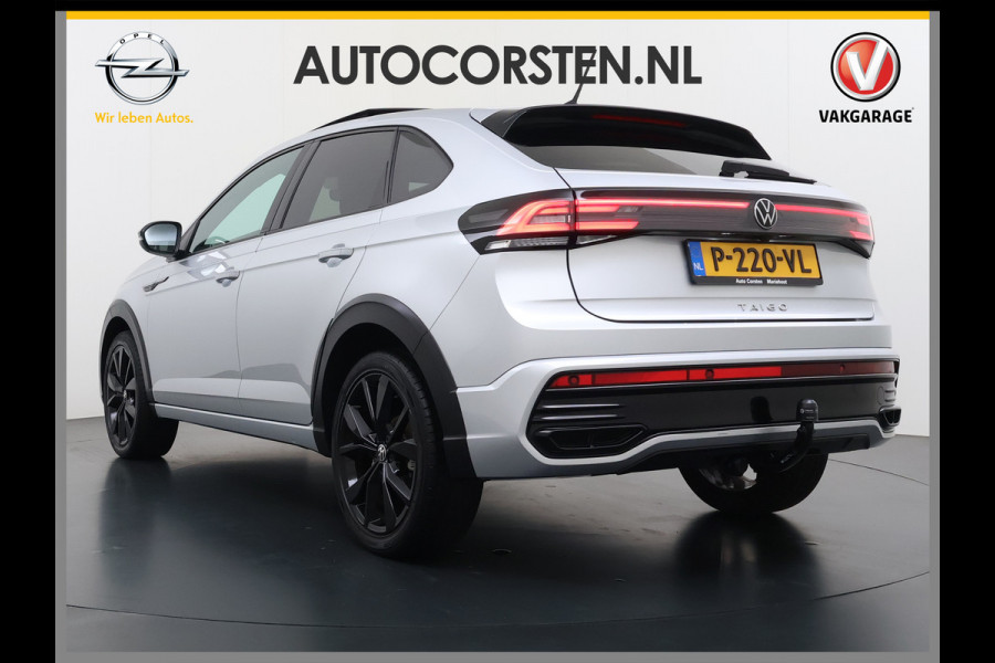 Volkswagen Taigo 1.0TSI Automaat R-Line Panoramadak Camera Adap.Cruise Trekhaak Stoelverwarming Apple Carplay Android Auto Navi Ecc Draadloze telefoonlader Keyless Lmv DAB Bluetooth IQ Light Pdc Isofix Privacy Glas Led Rijstrooksensor 1100KG Trekgewicht