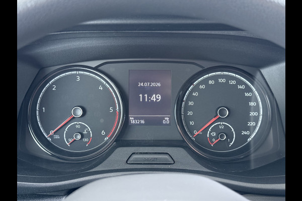 Volkswagen Transporter 2.0TDI Dubbele Cabine 6-Persoons L2H1 28 Navi* Apple Carplay Android Auto Airco Bluetooth Cruise Control Pdc Euro 6 Betonplex Vloer Wandbetimmering Achterdeuren 1e Eigenaar