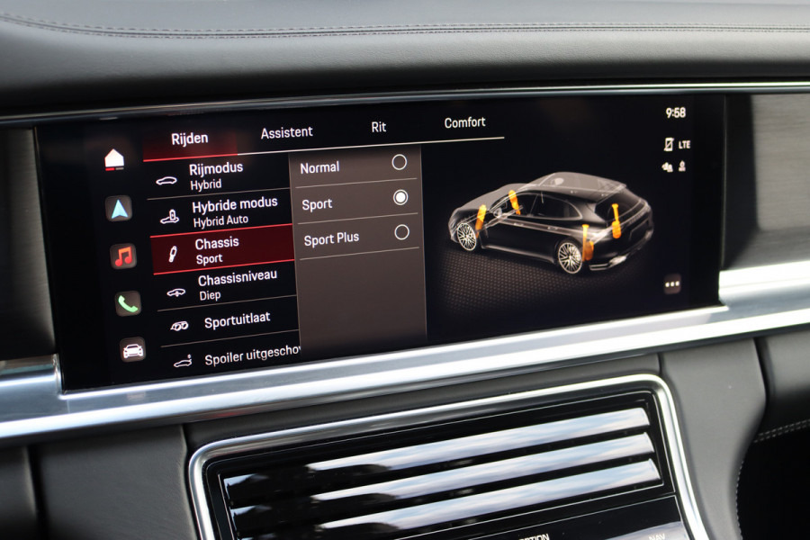 Porsche Panamera Sport Turismo 4.0 Turbo S E-Hybrid | 700pk | Luchtvering | Achterasbesturing | Burmester | Massage | HUD | Stoelventilatie | Panoramadak | Verwarmd Stuurwiel | ACC | Exclusive Design |
