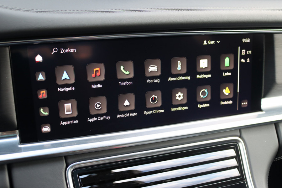 Porsche Panamera Sport Turismo 4.0 Turbo S E-Hybrid | 700pk | Luchtvering | Achterasbesturing | Burmester | Massage | HUD | Stoelventilatie | Panoramadak | Verwarmd Stuurwiel | ACC | Exclusive Design |