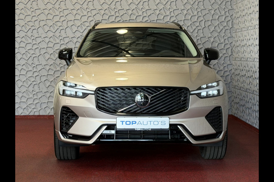 Volvo XC60 2.0 T8 455PK AWD ULTRA DARK NIEUWE AUTO ELEK.TREKHAAK HARMAN KARDON HEADUP 360.CAM STOEL/STUUR VERW LEER SCHUIFDAK