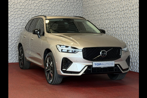 Volvo XC60 2.0 T8 455PK AWD ULTRA DARK NIEUWE AUTO ELEK.TREKHAAK HARMAN KARDON HEADUP 360.CAM STOEL/STUUR VERW LEER SCHUIFDAK
