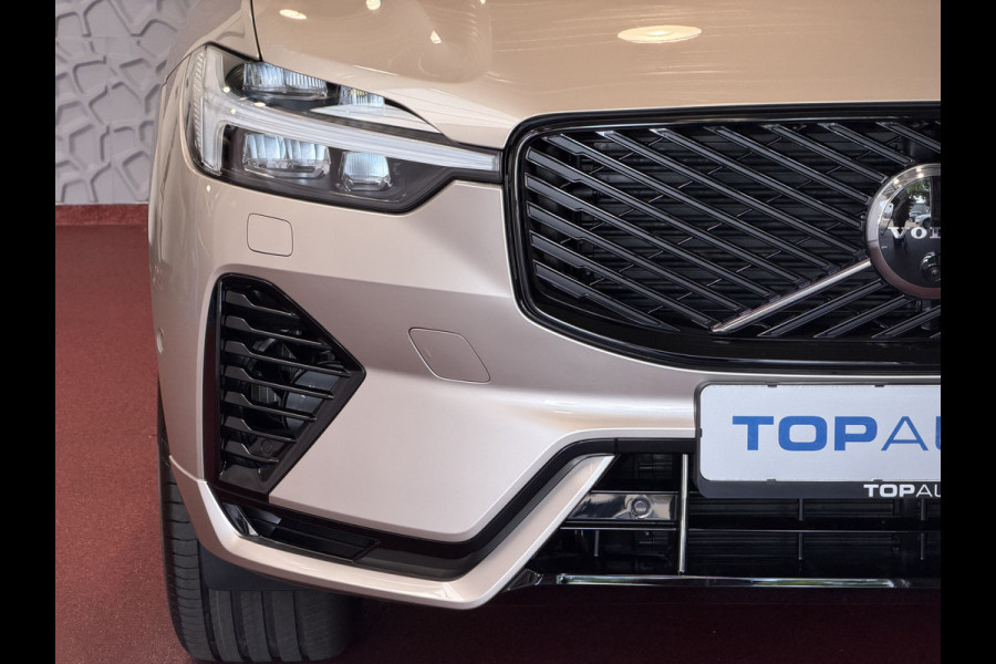 Volvo XC60 2.0 T8 455PK AWD ULTRA DARK NIEUWE AUTO ELEK.TREKHAAK HARMAN KARDON HEADUP 360.CAM STOEL/STUUR VERW LEER SCHUIFDAK