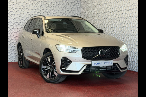 Volvo XC60 2.0 T8 455PK AWD ULTRA DARK NIEUWE AUTO ELEK.TREKHAAK HARMAN KARDON HEADUP 360.CAM STOEL/STUUR VERW LEER SCHUIFDAK