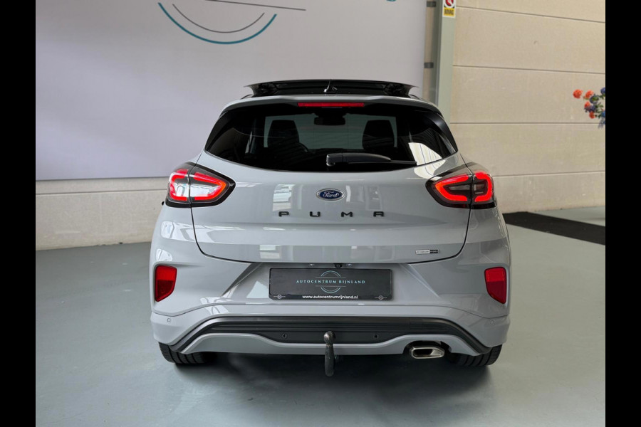 Ford Puma 1.0 EcoBoost Hybrid ST-Line X Vignale, 1 Jaar Bovag Garantie, Camera, Panoramadak, Leer, Trekhaak, Stoel/Stuurverwarming