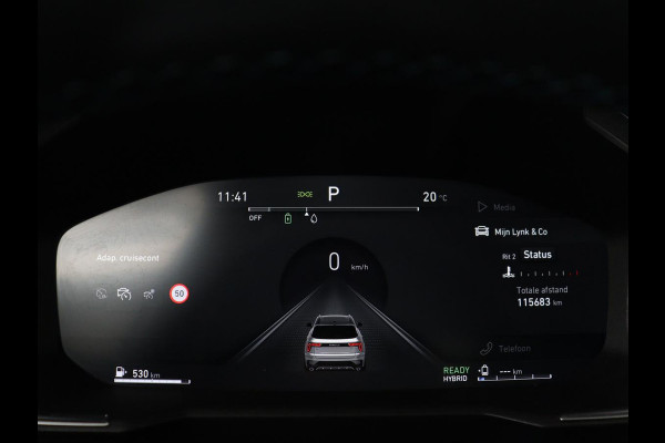 Lynk & Co 01 1.5 | SOH 88,3% | Panoramadak | Trekhaak | 360 Camera | Adaptive cruise | Climate control | Carplay | DAB+ | Bluetooth | Stoelverwarming | Sfeerverlichting | Park assist | Lane assist | Infinity audio | Rijstrookwissel waarschuwing