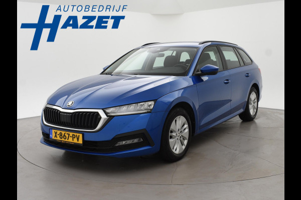 Škoda Octavia Combi 1.0 TSI RACE BLUE + WEGKL. TREKHAAK | VIRTUAL COCKPIT | APPLE CARPLAY | NAVIGATIE | LED