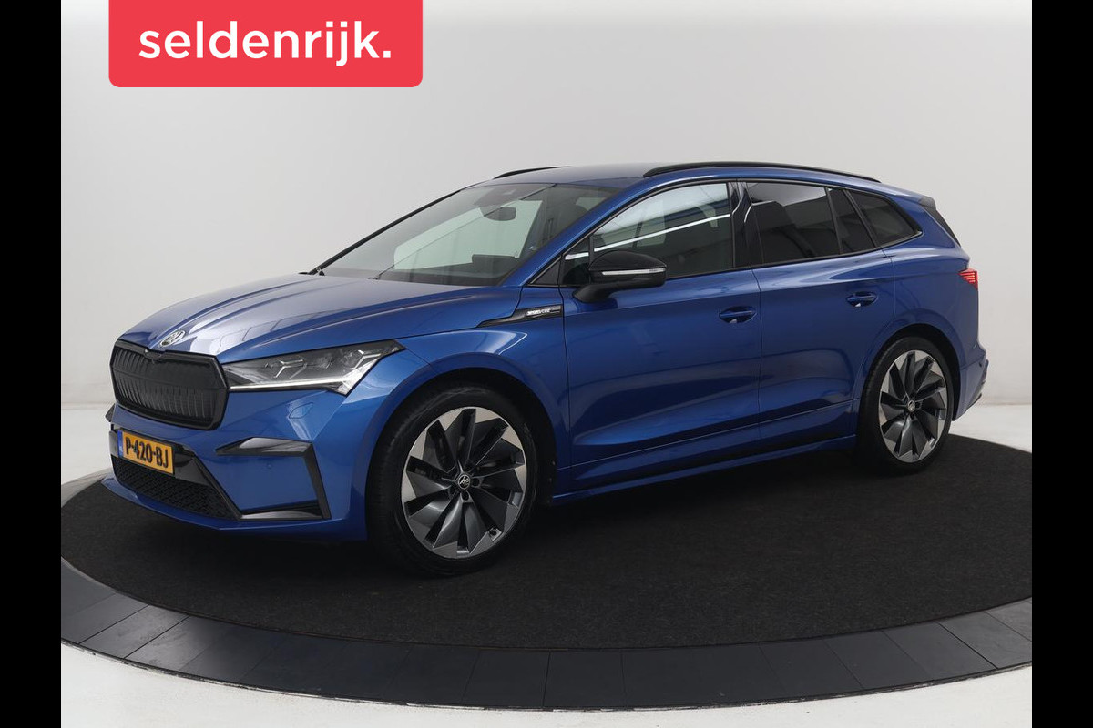 Škoda Enyaq iV 80 Sportline | SOH 92.7% | Leder/alcantara | Stuur verwarming | Camera | Park assist | Cruise control | Carplay | Sfeerverlichting | 21''