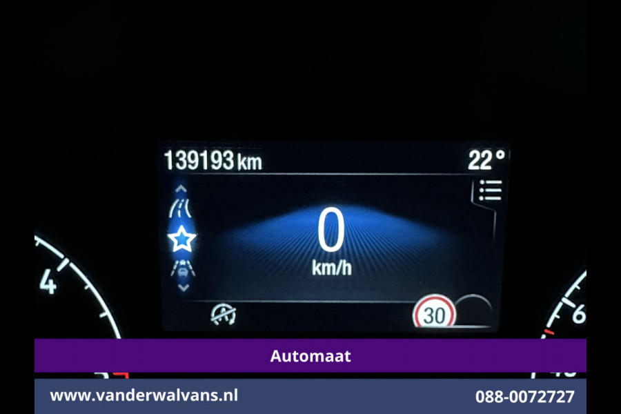 Ford Transit Connect 1.5 EcoBlue 120pk Automaat L2H1 Euro6 Airco | 2x Zijdeur | 3-Zits | Camera | Navigatie | Cruisecontrol Apple Carplay, Android Auto, Stoelverwarming, Verwarmde voorruit, Parkeersensoren, Bijrijdersbank