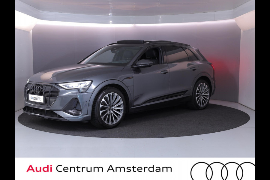 Audi e-tron 55 quattro S edition 95 kWh 408 pk | SOH 95,17% | Navigatie | Panoramadak | Parkeersensoren | Rondomzicht camera | B&O Soundsystem | Head-up display | Lederen bekleding | S-Line |