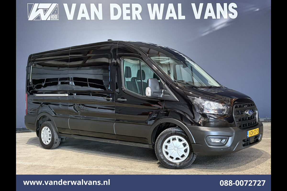 Ford Transit 2.0 TDCI 130pk L3H2 Euro6 Airco | Apple Carplay | Adaptieve Cruisecontrol | 2500kg Trekhaak Android Auto, Verwarmde Voorruit, Parkeersensoren, Bijrijdersbank