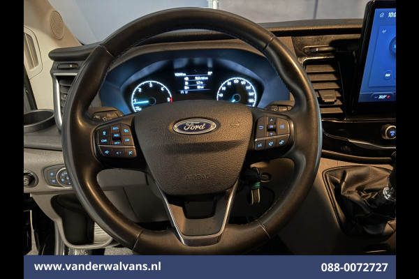 Ford Transit 2.0 TDCI 130pk L3H2 Euro6 Airco | Apple Carplay | Adaptieve Cruisecontrol | 2500kg Trekhaak Android Auto, Verwarmde Voorruit, Parkeersensoren, Bijrijdersbank