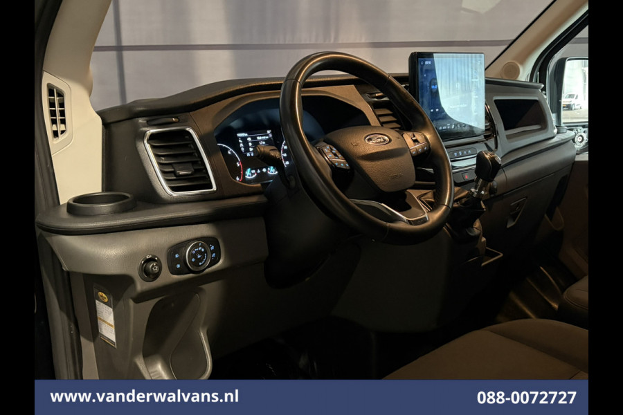 Ford Transit 2.0 TDCI 130pk L3H2 Euro6 Airco | Apple Carplay | Adaptieve Cruisecontrol | 2500kg Trekhaak Android Auto, Verwarmde Voorruit, Parkeersensoren, Bijrijdersbank