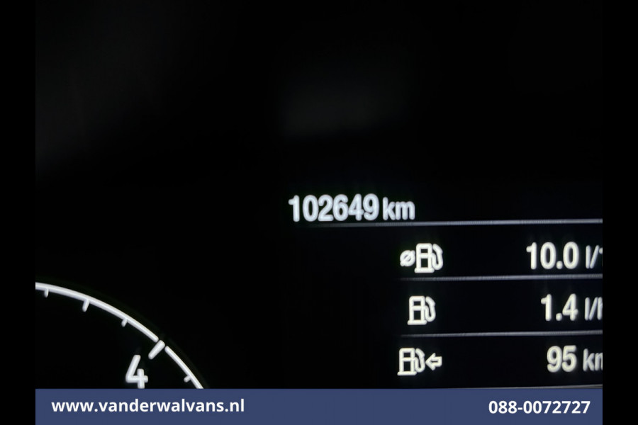Ford Transit 2.0 TDCI 130pk L3H2 Euro6 Airco | Apple Carplay | Adaptieve Cruisecontrol | 2500kg Trekhaak Android Auto, Verwarmde Voorruit, Parkeersensoren, Bijrijdersbank
