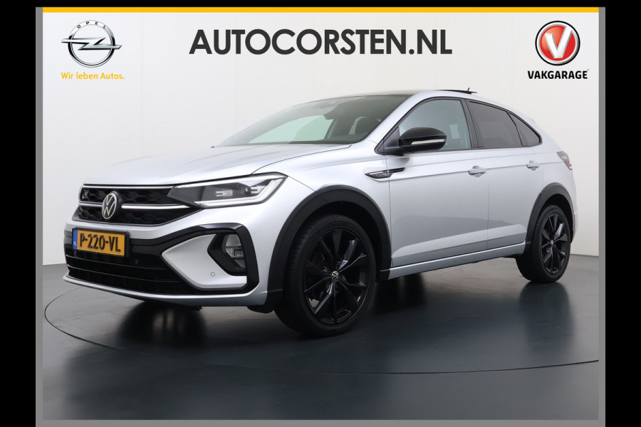 Volkswagen Taigo 1.0TSI Automaat R-Line Panoramadak Camera Adap.Cruise Trekhaak Stoelverwarming Apple Carplay Android Auto Navi Ecc Draadloze telefoonlader Keyless Lmv DAB Bluetooth IQ Light Pdc Isofix Privacy Glas Led Rijstrooksensor 1100KG Trekgewicht