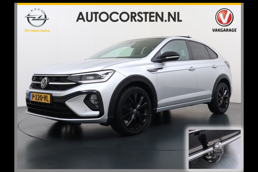 Volkswagen Taigo 1.0TSI Automaat R-Line Panoramadak Camera Adap.Cruise Trekhaak Stoelverwarming Apple Carplay Android Auto Navi Ecc Draadloze telefoonlader Keyless Lmv DAB Bluetooth IQ Light Pdc Isofix Privacy Glas Led Rijstrooksensor 1100KG Trekgewicht