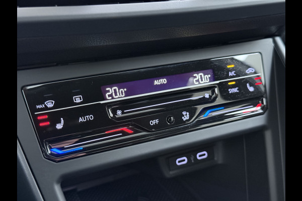 Volkswagen Taigo 1.0TSI Automaat R-Line Panoramadak Camera Adap.Cruise Trekhaak Stoelverwarming Apple Carplay Android Auto Navi Ecc Draadloze telefoonlader Keyless Lmv DAB Bluetooth IQ Light Pdc Isofix Privacy Glas Led Rijstrooksensor 1100KG Trekgewicht