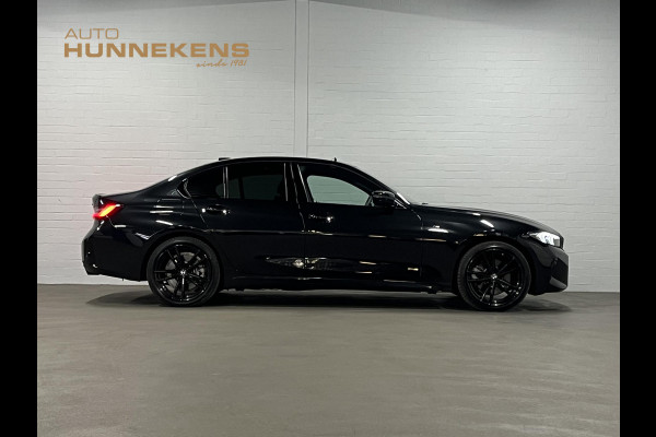 BMW 3-serie 330e M Sport | Open dak | Adapt. cruise | Trekhaak | Head-up | Stoelverwarming | Sfeerverlichting | Carplay | Leder