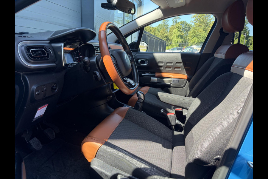 Citroën C3 1.2 PureTech Shine Nieuwe D-riem,Camera,Navi,Clima,Cruise,Lm velgen,Pdc,Rijstrooksensor,Halfleder,Dealer Onderhouden,N.A.P,Apk tot 06-2027