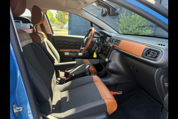 Citroën C3 1.2 PureTech Shine Nieuwe D-riem,Camera,Navi,Clima,Cruise,Lm velgen,Pdc,Rijstrooksensor,Halfleder,Dealer Onderhouden,N.A.P,Apk tot 06-2027