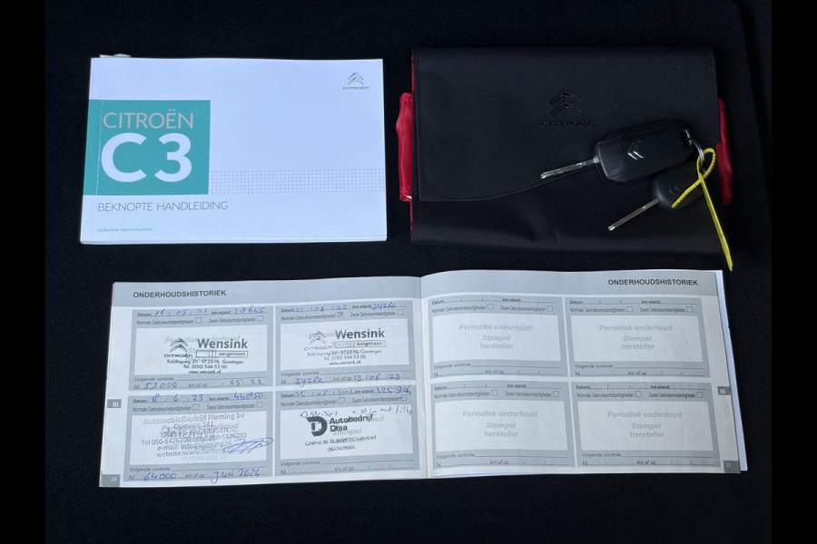 Citroën C3 1.2 PureTech Shine Nieuwe D-riem,Camera,Navi,Clima,Cruise,Lm velgen,Pdc,Rijstrooksensor,Halfleder,Dealer Onderhouden,N.A.P,Apk tot 06-2027