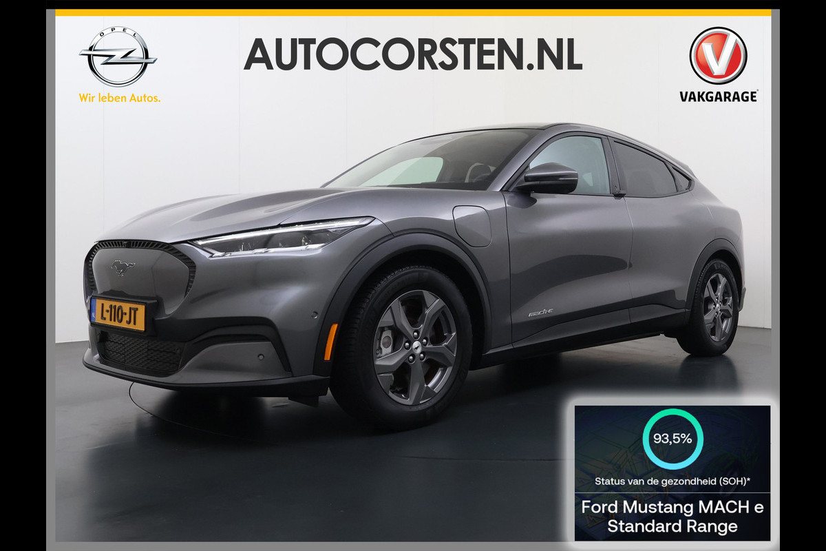 Ford Mustang Mach-E RWD 75kWh Panoramadak 360°Camera Adap.Cruise B&O®-Hifi Leder+Memory SOH 93% Stoel+Stuurverwarming Elek.Stoelen Navi Pdc Keyless Android Auto Apple Carplay Elek.Achterklep Lmv 18" DAB Bluetooth Led 1e Eigenaar Dealeronderhouden Origineel Nederlandse Auto