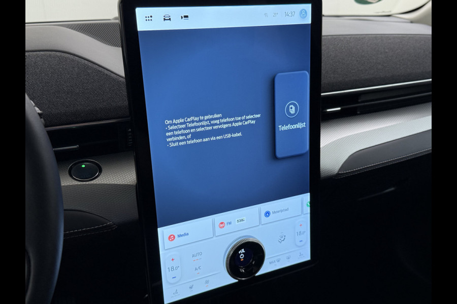 Ford Mustang Mach-E RWD 75kWh Panoramadak 360°Camera Adap.Cruise B&O®-Hifi Leder+Memory SOH 93% Stoel+Stuurverwarming Elek.Stoelen Navi Pdc Keyless Android Auto Apple Carplay Elek.Achterklep Lmv 18" DAB Bluetooth Led 1e Eigenaar Dealeronderhouden Origineel Nederlandse Auto